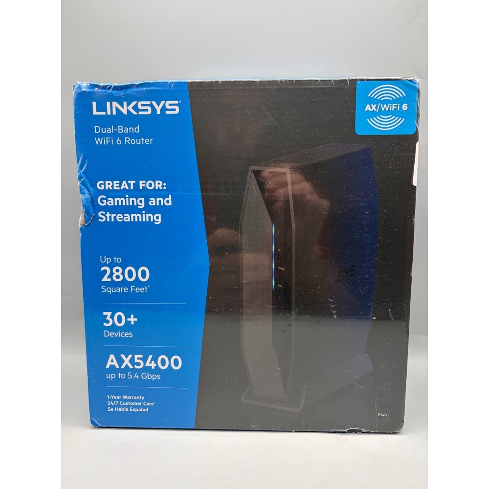 Linksys E9450 AX5400 Dual Band WiFI 6 Router - Sealed